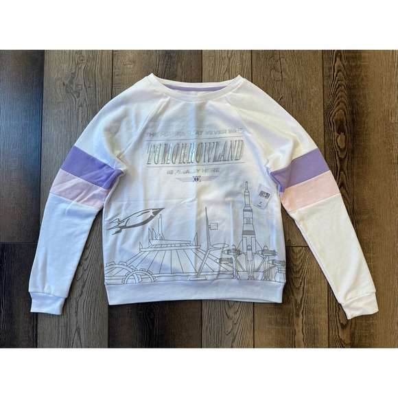 Disney Tops - Disney Women's Tomorrowland Sweatshirt Long Sleeve Shirt Size Small NWT